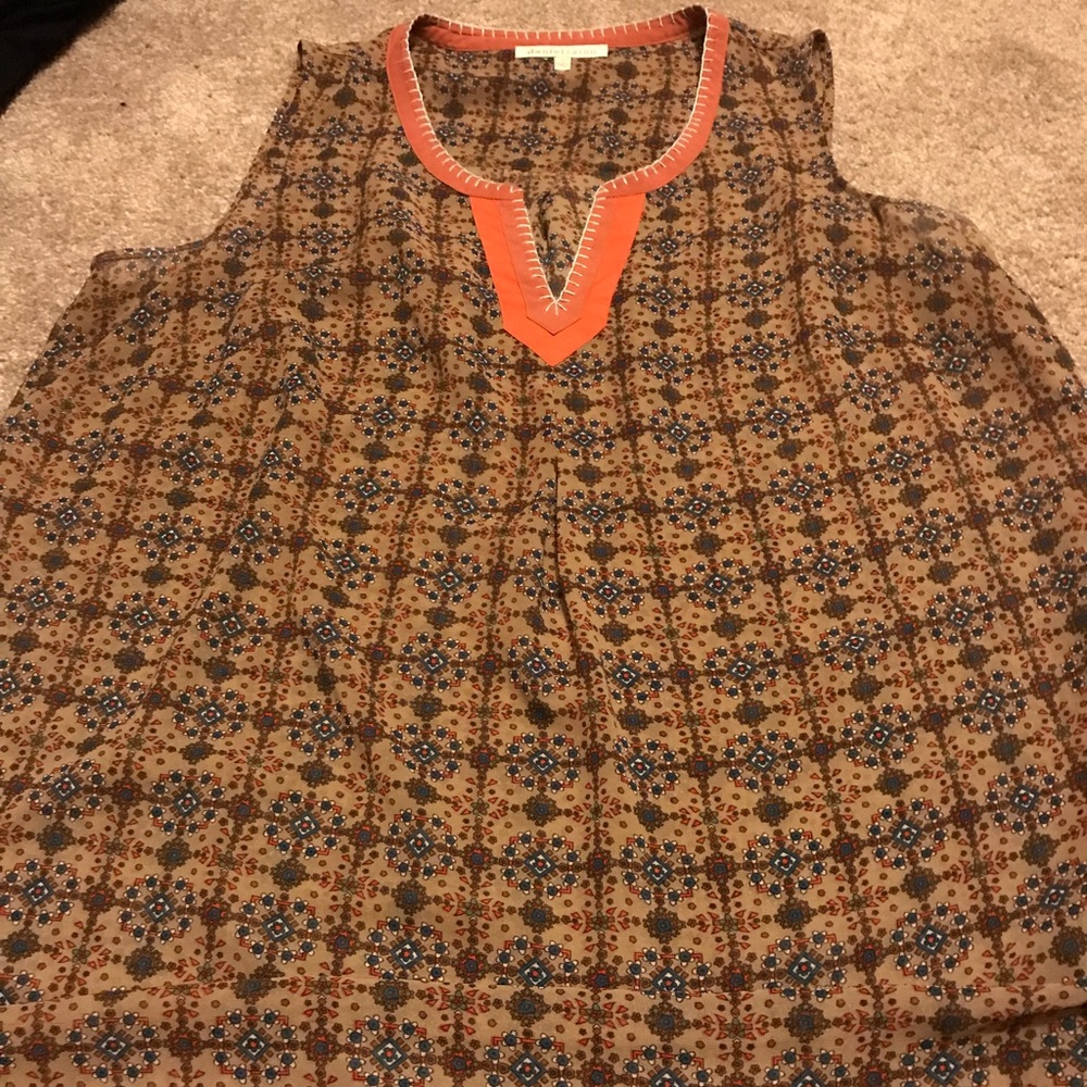 Burnt orange/brown tank top